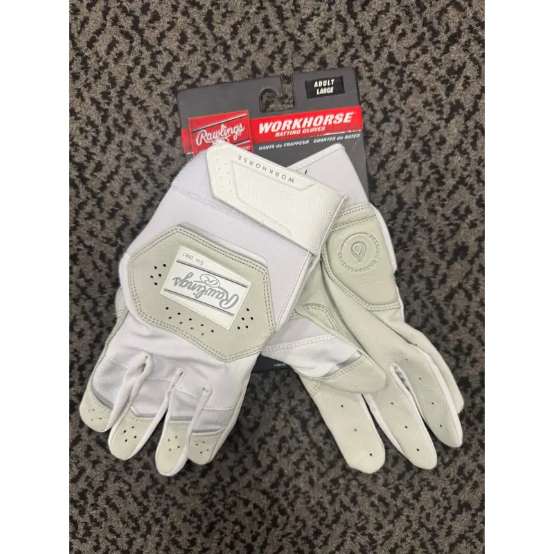 Large Rawlings Workhorse Batting Gloves (New)