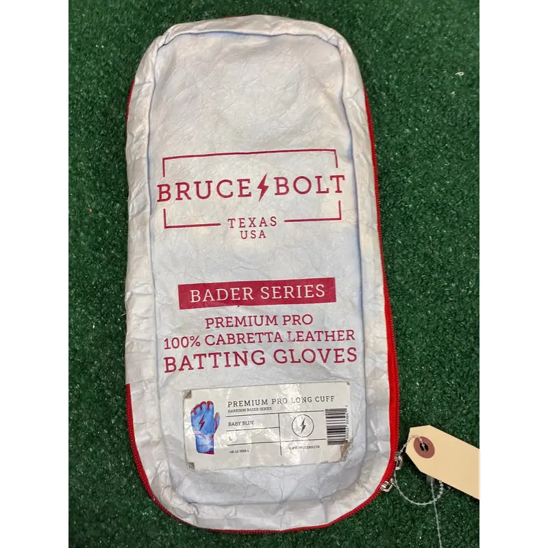 Blue Large Bruce Bolt Batting Gloves (Used)