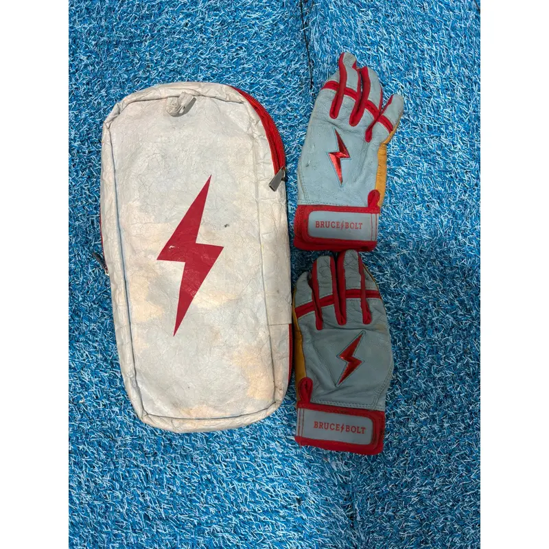 Youth Medium Bruce Bolt Batting Gloves (Used)