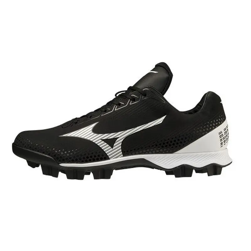 Black Men's Size M 12.0 (W 13.0) Adult Mizuno Low Top Molded Cleats (New)