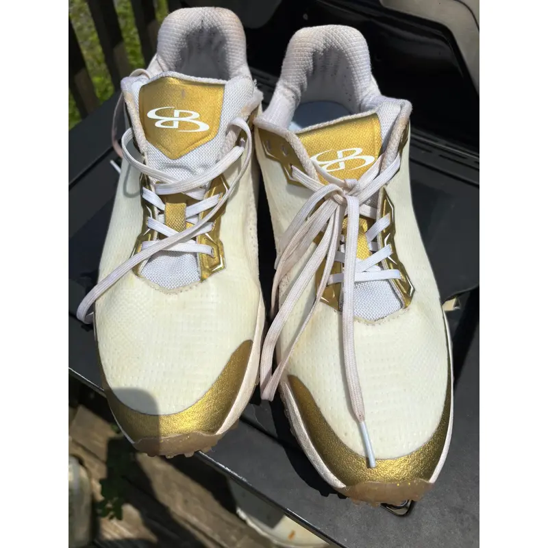 Gold Men's Size M 11.5 (W 12.5) Adult Boombah Shoes (Used)