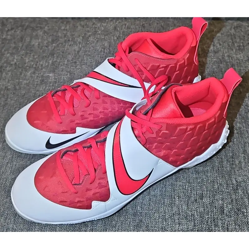 Nike Force Trout 6 Pro Men's (US Size 14) Baseball Cleats White Red