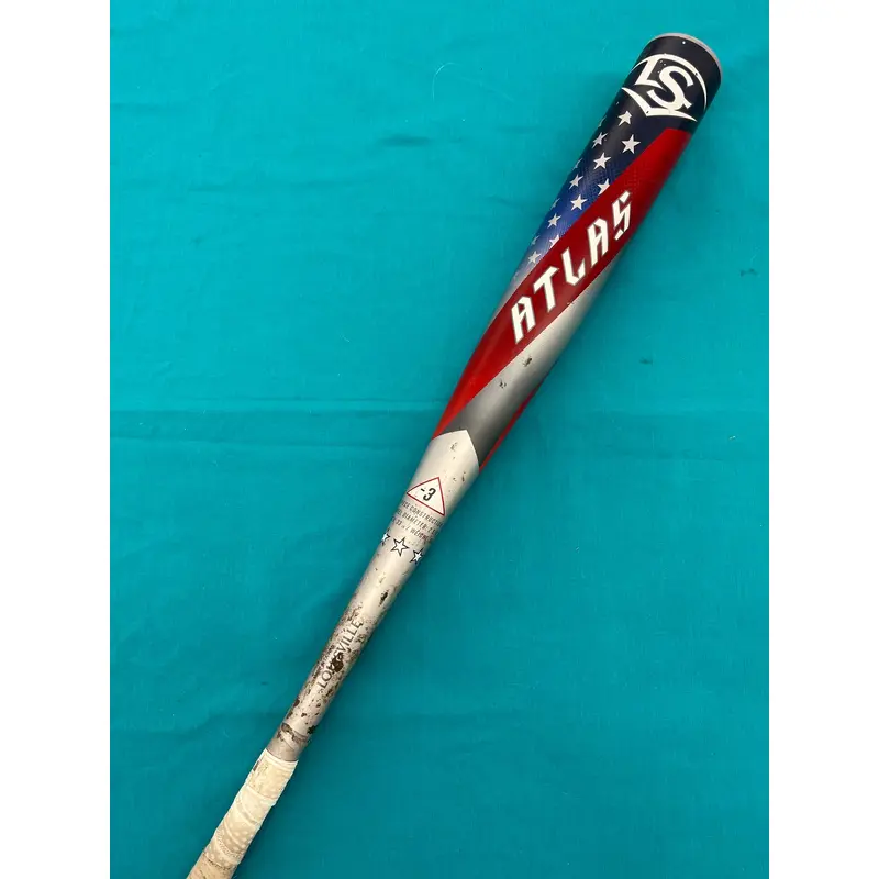 2025 Louisville Slugger Atlas Alloy Bat BBCOR Certified (-3) Alloy 30 oz 33" (Used)