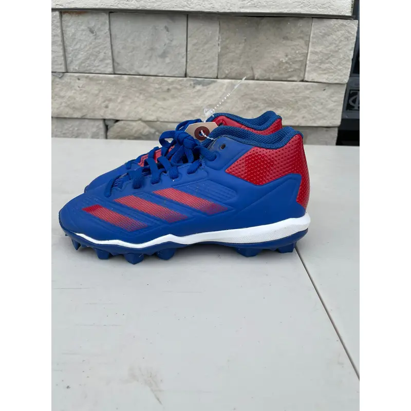 Blue Kid's Size M 2.0 (W 3.0) Youth Adidas Adizero High Top Footwear (Used)