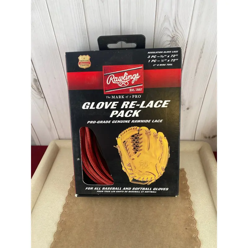 Rawlings Glove Re Lace Pack Red And GloveLace Locks