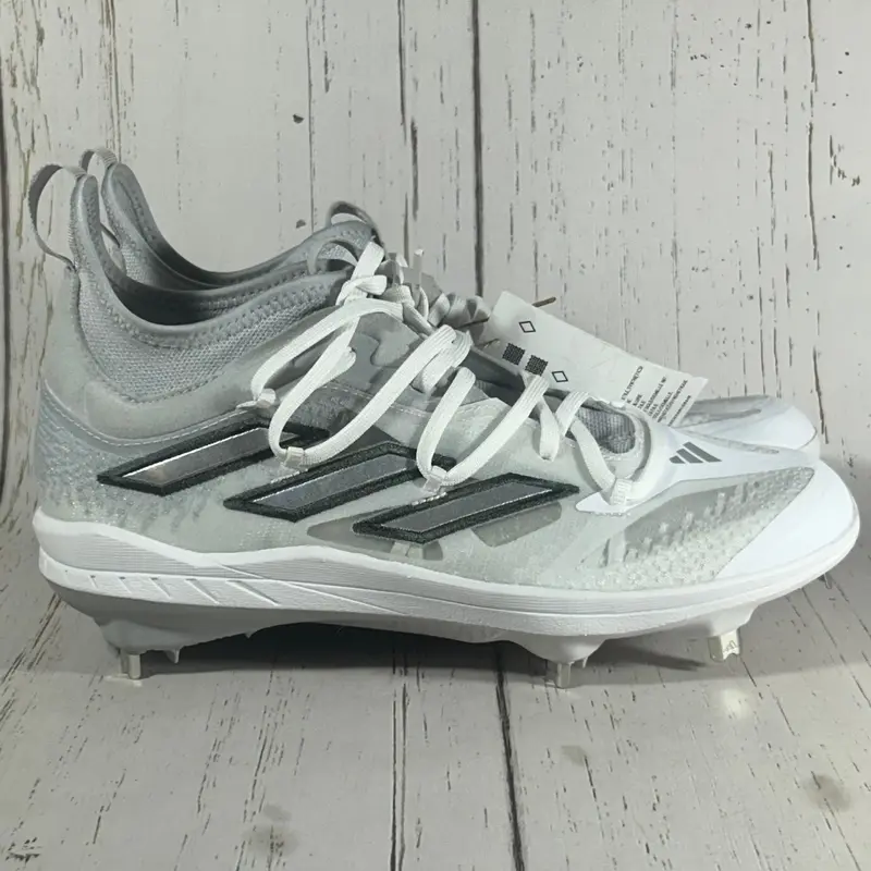 Adidas Adizero Afterburner 9 NWV Mens Baseball Cleats Size 8 Light Gray IF9945