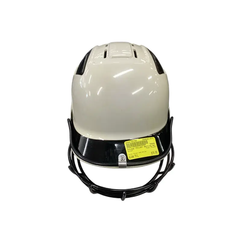 Used Adidas TRILOGY Batting Helmet w/Mask Black And White M/L 11613-S000162156