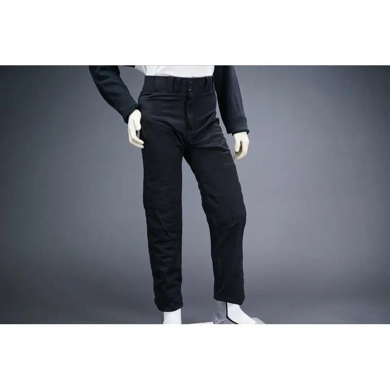 COMBAT PIPED STOCK OPEN BOTTOM BASEBALL/SOFTBALL PANTS, BLACK ~ YOUTH MEDIUM