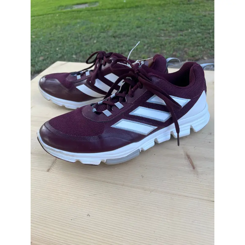 Red Used Size 11 (Women's 12) Adult Men's Adidas Low Top Footwear Trainers