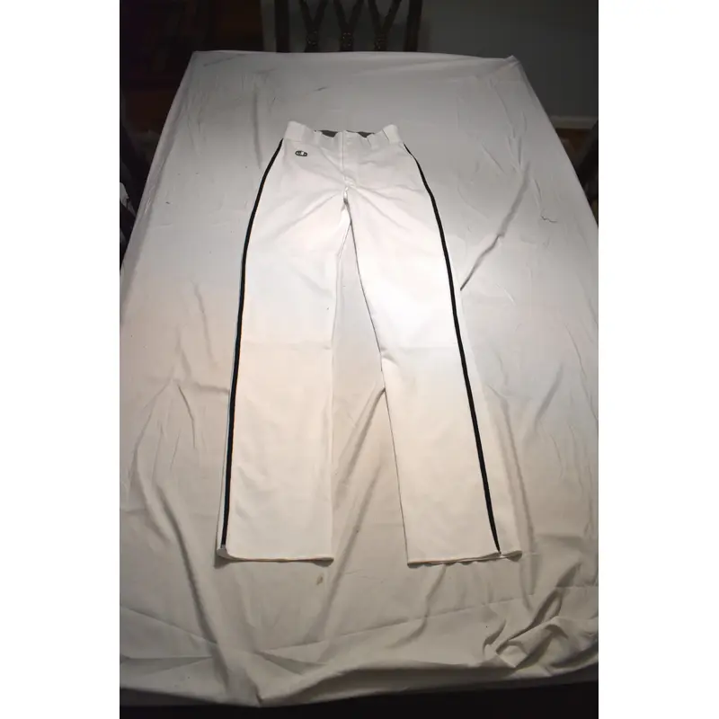 NEW - Champion Baseball Pants, White/Black, Adult Small