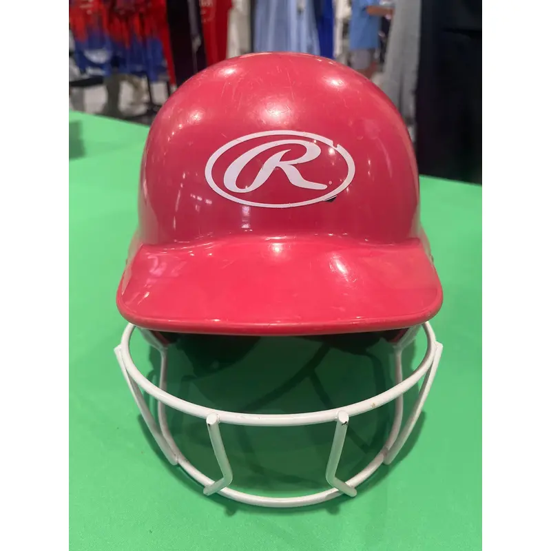 Used 6 1/4-6 7/8 Rawlings Pink Batting Helmet