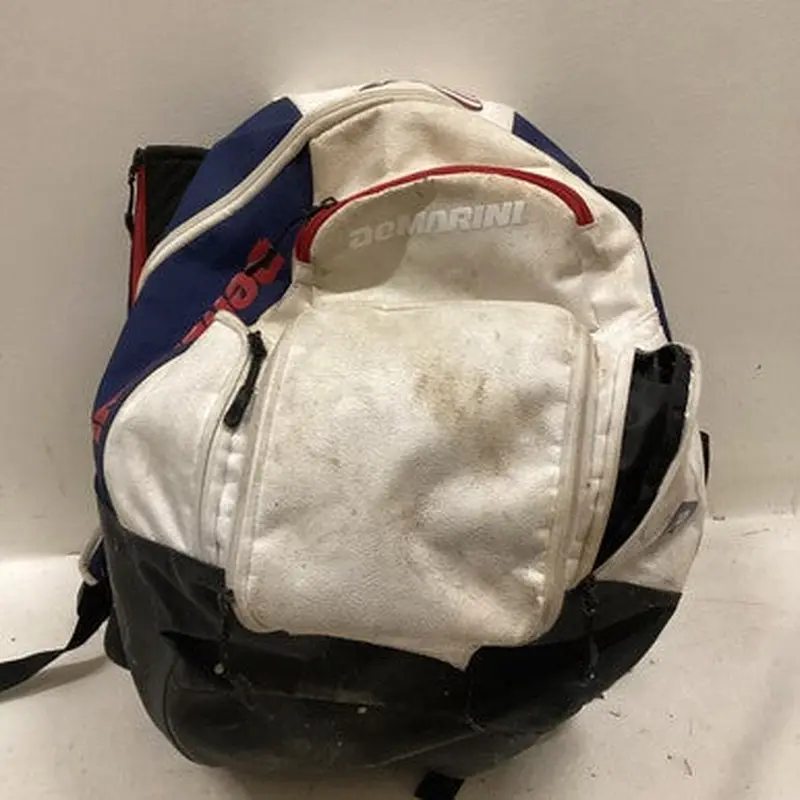 Used Demarini 2 BAT BACKPACK BB/SB Player Backpack White/Red/Navy 11725-S000488673