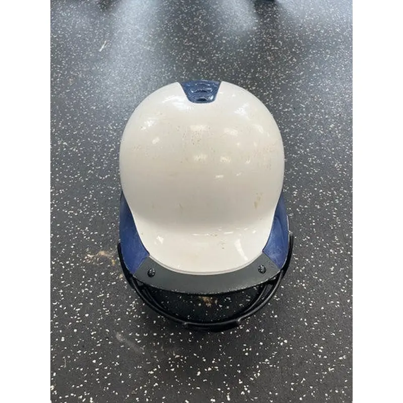 Used Worth WLBH-2 Batting Helmet w/Mask Navy And White LG 11849-S000030697