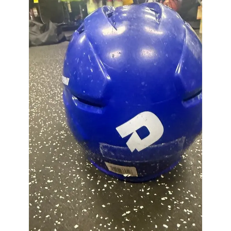 Used Demarini WTD Batting Helmet w/Mask Royal Blue SM 11849-S000030510