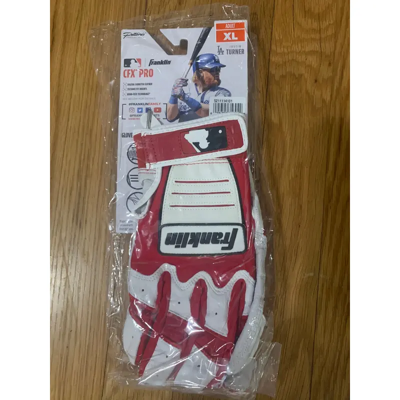 Franklin CFX Pro Batting Gloves Red/White Adult XL