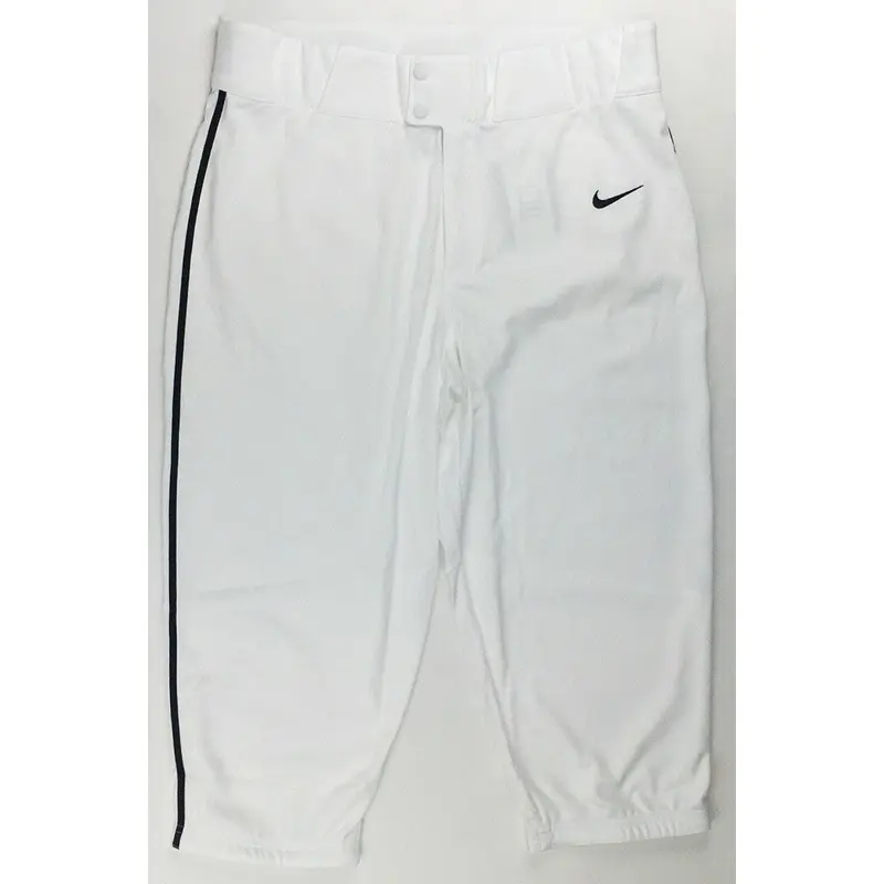 Nike Vapor Select High Black Piped Baseball 3/4 Pant Mens L White Knicker BQ9021