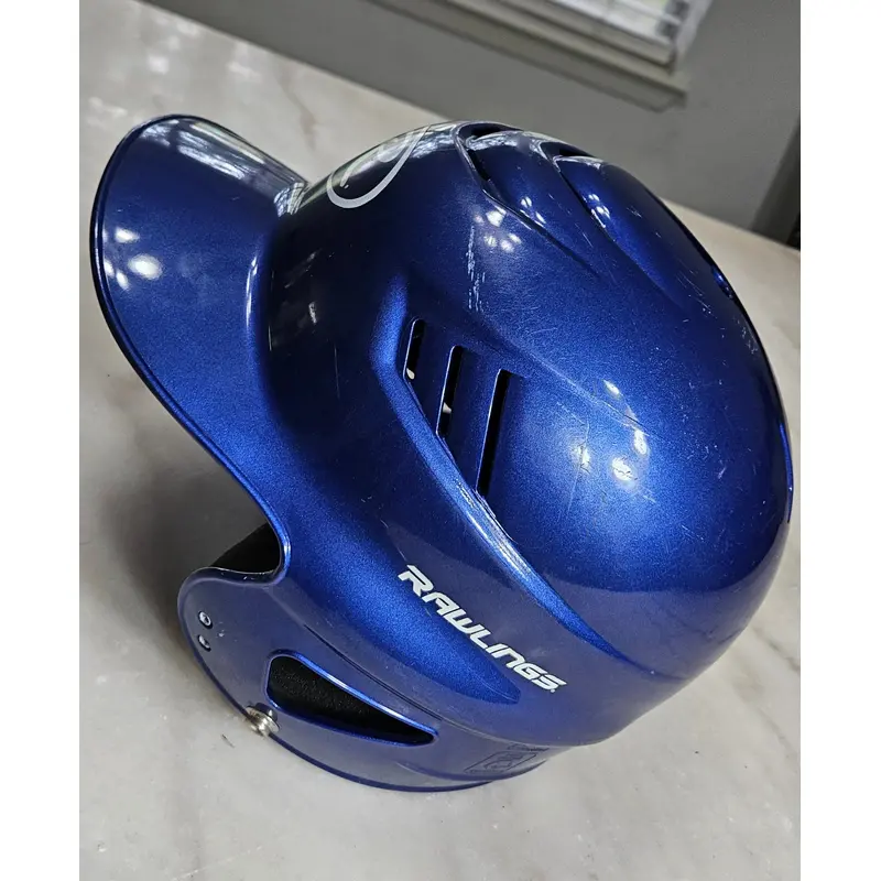 Used Rawlings Blue Baseball Helmet - Size 6.5-7.5 - Gently Used