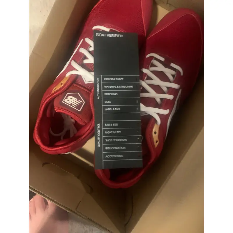 Red Men's Size M 11.0 (W 12.0) New Balance Metal (New)