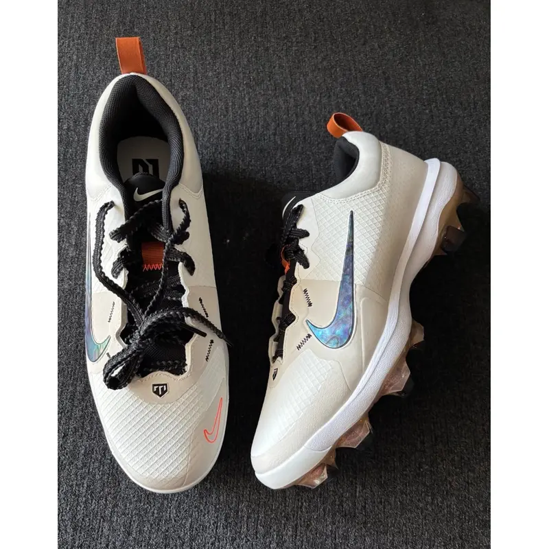 Nike Force Trout 9 Pro MCS Summit White Hemp Baseball Cleats Size 9.5