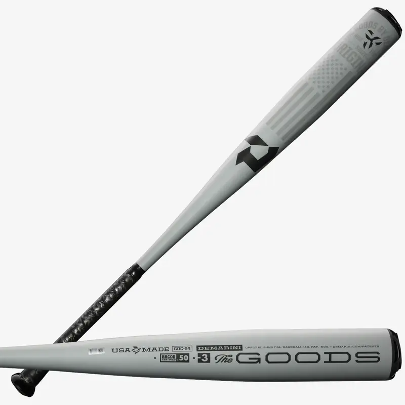 New 2024 DeMarini The Goods BBCOR Certified Bat (-3) 31 oz 34" One Piece.