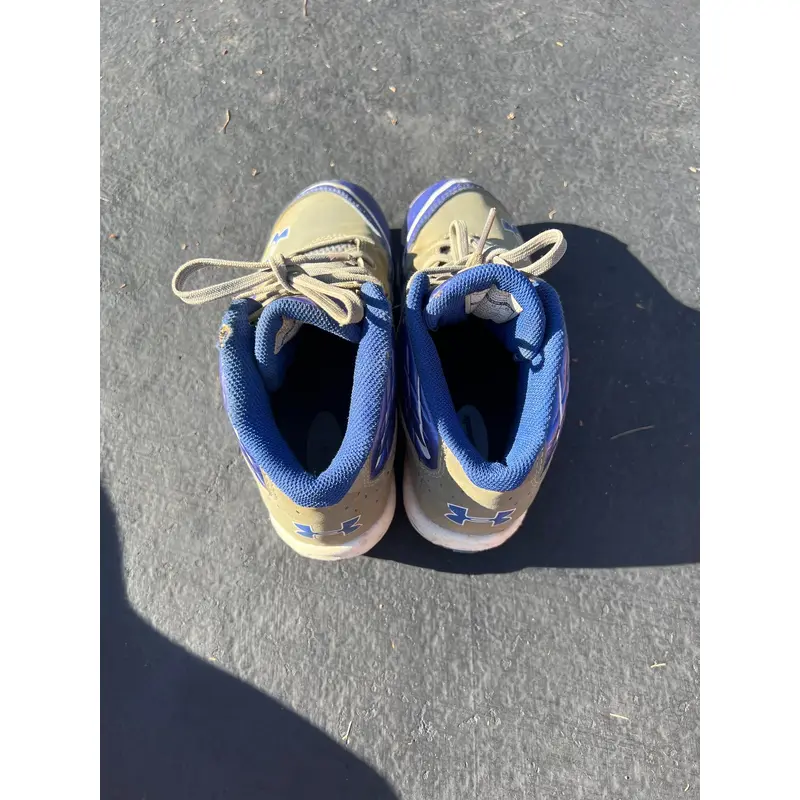 Blue Kid's Molded Cleats High Top