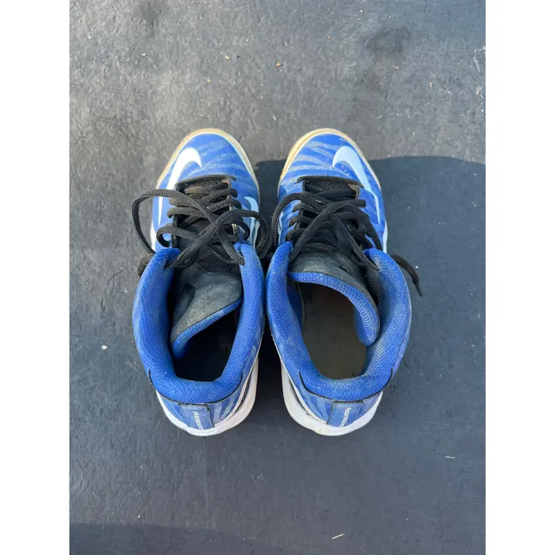 Blue Used Molded Cleats High Top Swingman