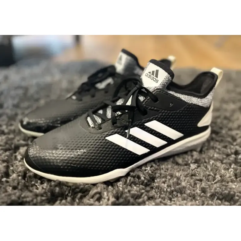 Adidas Brand New With Tag Black and White Metal Cleats Size 8 (mens)