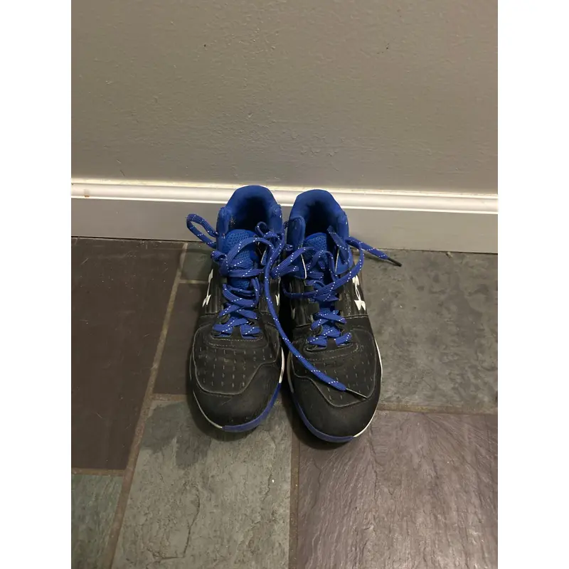 Blue Men's Size M 5.5 (W 6.5) Youth Under Armour High Top Trainers (Used)