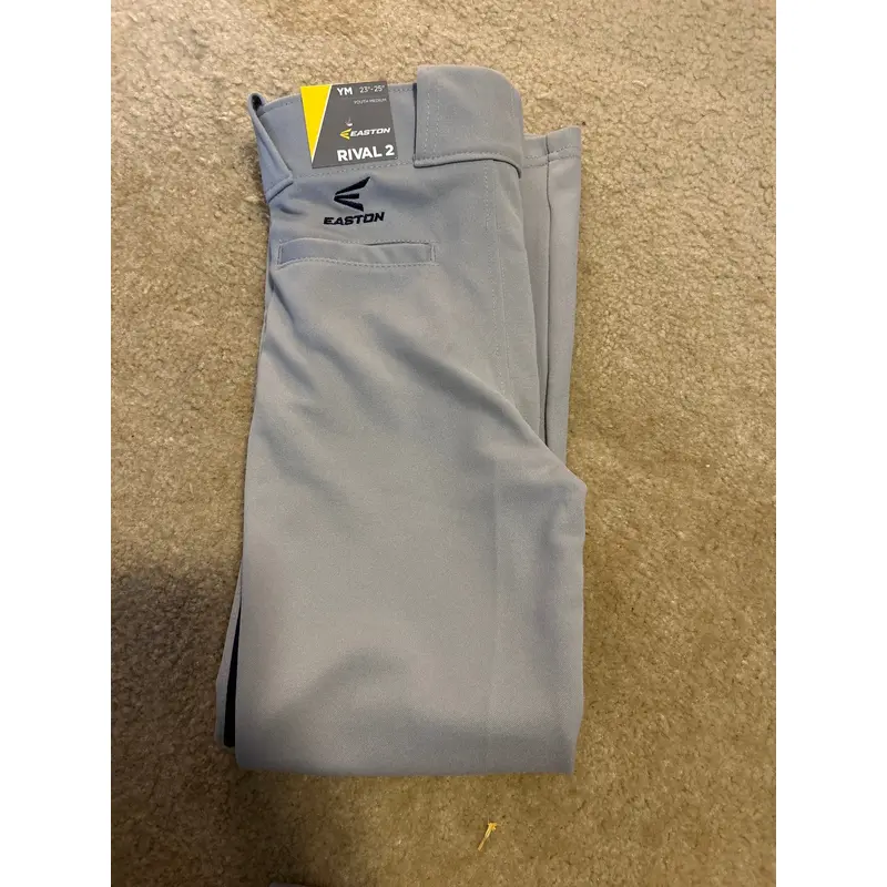 Gray New Medium Easton Game Pants