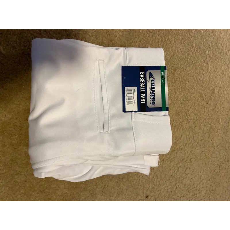 White New Large Champro Game Pants