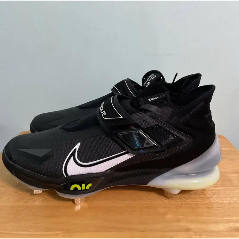 Nike Force Zoom Trout 8 Elite Black Grey Baseball Cleats CZ5913-010 Mens Size 13