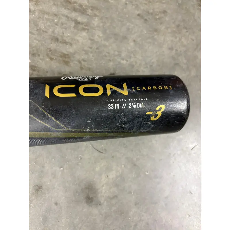 Rawlings (-3) 30 oz 33" (Used) Icon Bat