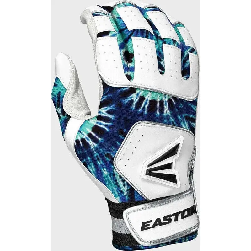 New Easton Walk-Off NX Baseball Batting Gloves mens XL Tie Dye softball blue men