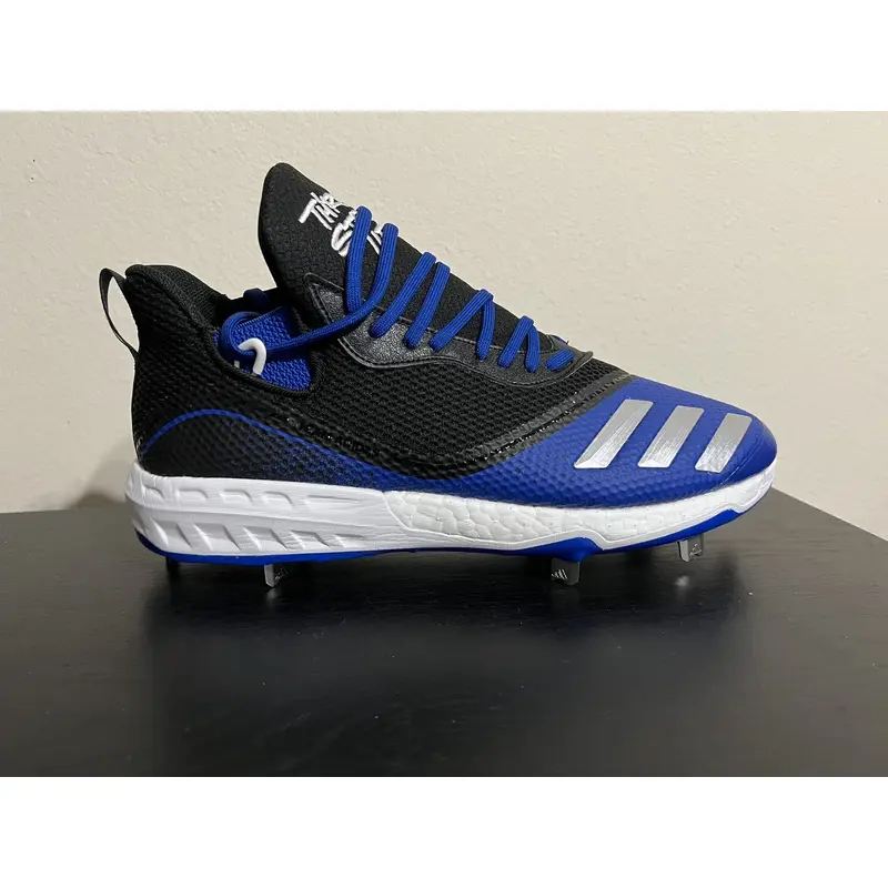 Adidas Icon V Metal Baseball Cleats Men's Size 10.5 Blue / Black / White