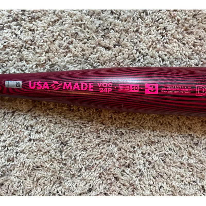 2024 DeMarini Voodoo BBCOR Certified Bat (-3) 29 oz 32" (Used)