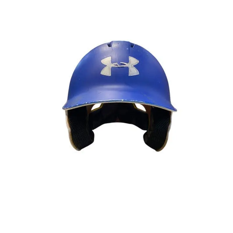 Used Under Armour BLUE AND WHITE Batting Helmet No Mask None MD 11706-S000355728
