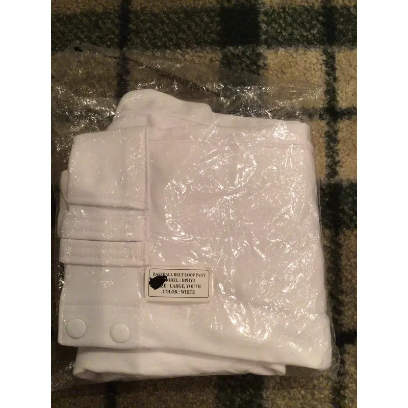 Dees sportshop NEW youth large white baseball pants