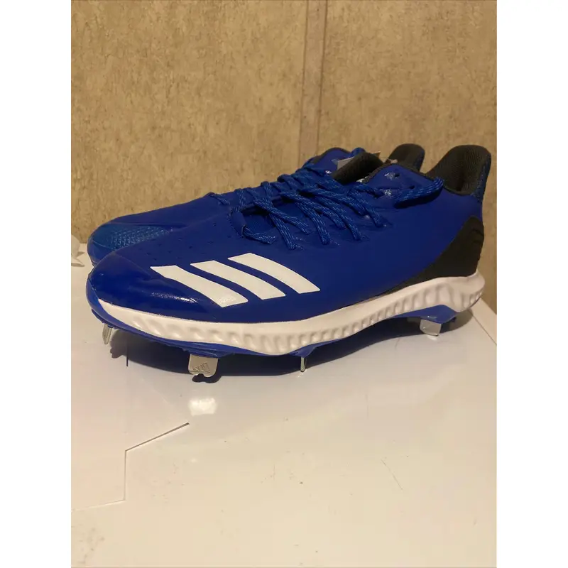 Adidas Mens Icon Bounce Royal Blue Metal Baseball Cleat Spike Low SZ 12 CG5243