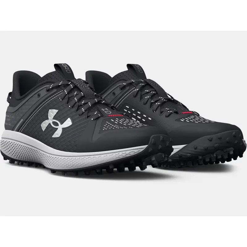 HOT Under Armour Men's UA Yard Turf Baseball Shoes 3025593-001 BLACK