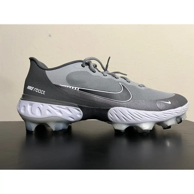 Nike Alpha Huarache Elite 3 MCS Baseball Cleats Size 12.5 Grey CZ4453-005
