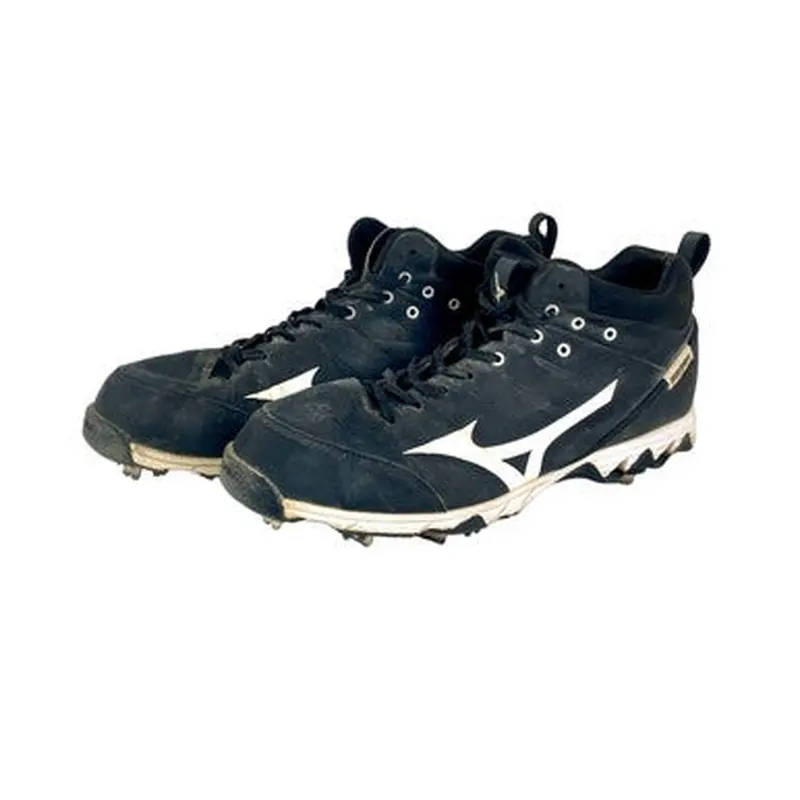 Used Mizuno 9 SPIKE Metal Baseball and Softball Cleats Mens 10.5 11506-S000236979
