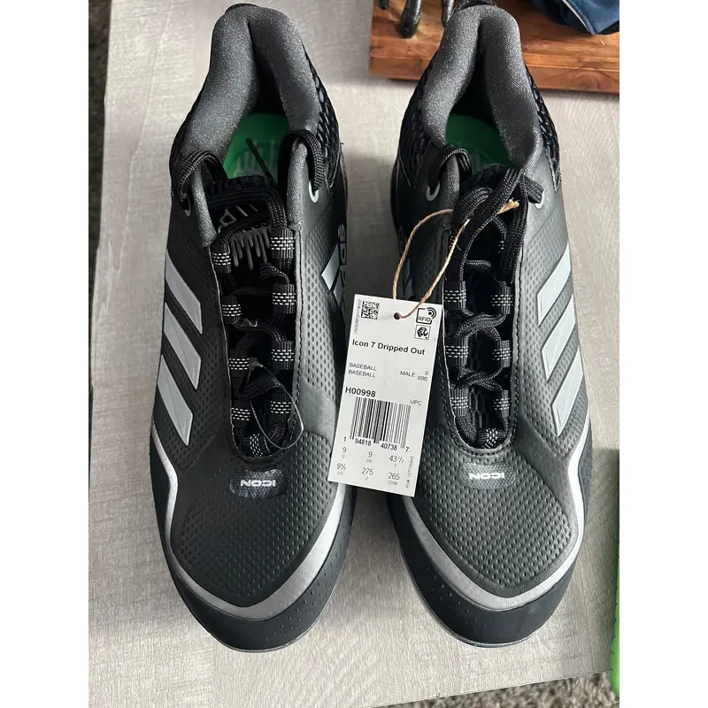 Adidas Icon 7 Dripped Out Baseball Cleats Size 9.5