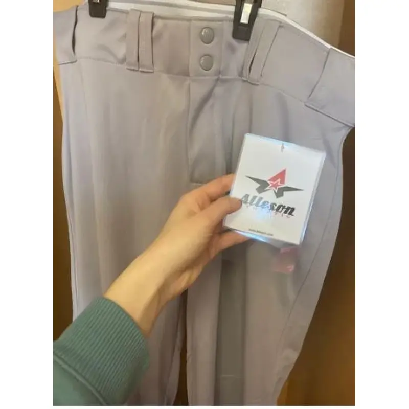 New Alleson Gray Adult Large Baseball Pants