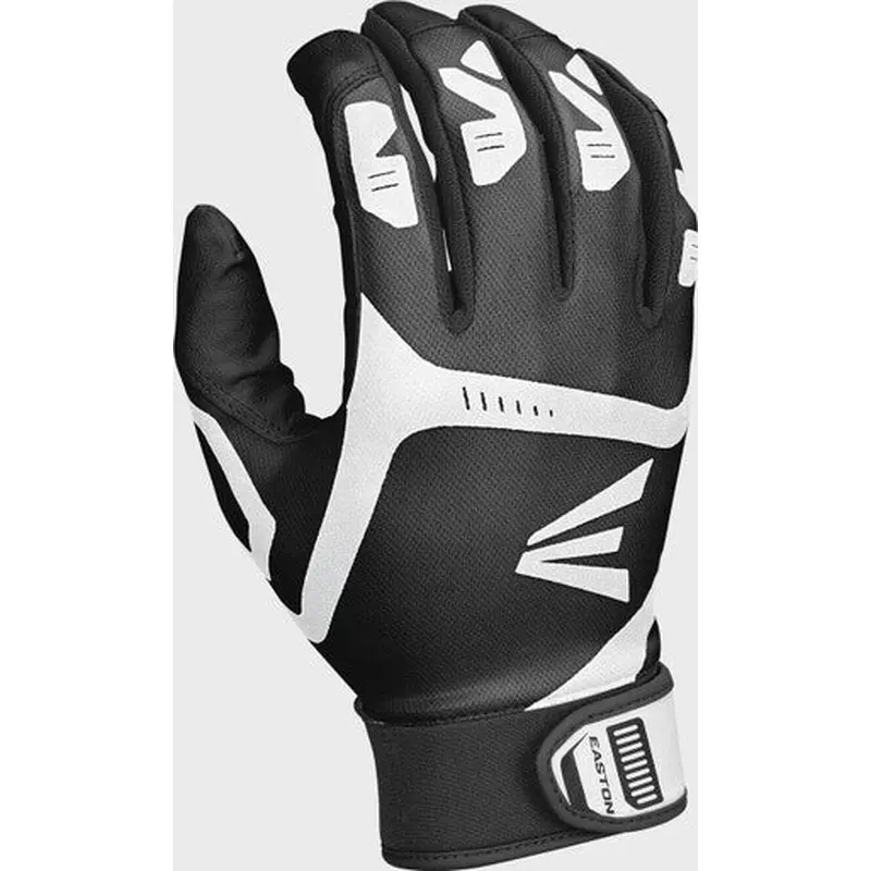 New Easton Gametime Adult Batting Gloves Black Large 11506-EASA121019L
