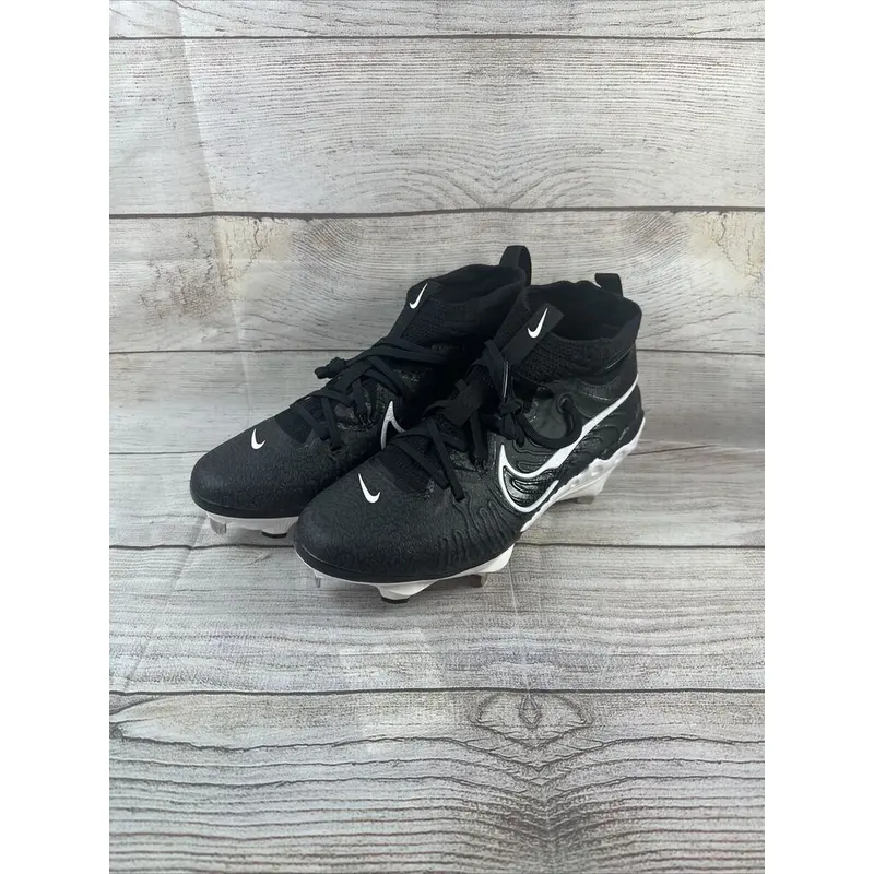 Nike Alpha Huarache NXT Black Smoke Grey Baseball Cleats DJ6517-001 Mens Sz 9.5