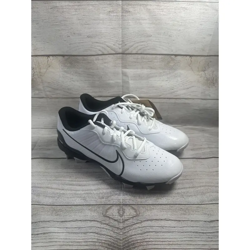 Nike Alpha Huarache 4 Keystone Baseball Cleats White Black DJ6524-101 Mens 10.5
