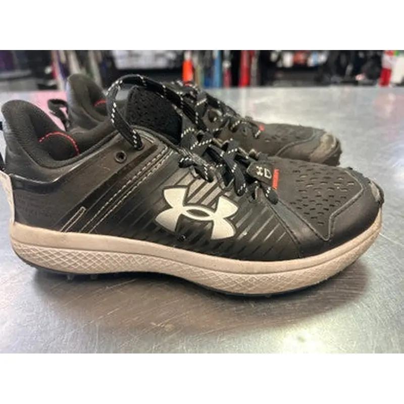 Used Under Armour INDOOR CLEAT BB/SB Cleats Black Junior 03 11868-S000063862