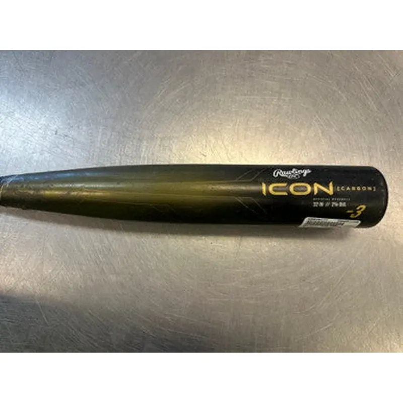 Used Rawlings ICON CARBON BB/SB High School -3 Bat 32" 11339-S000193177