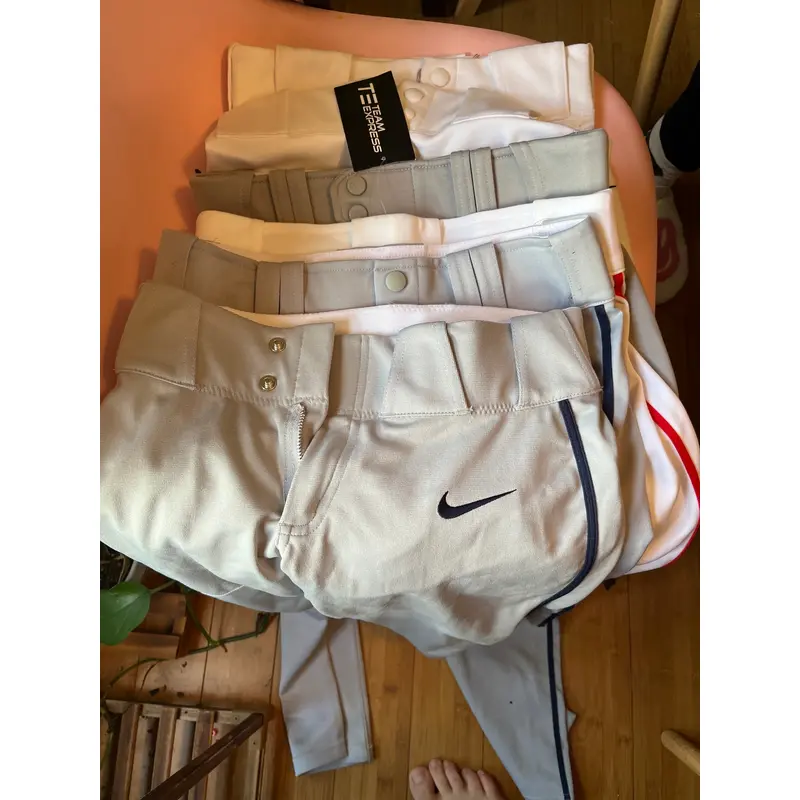 6 Youth baseball pants collection Nike, team express,Rawlings 3 large 3 small