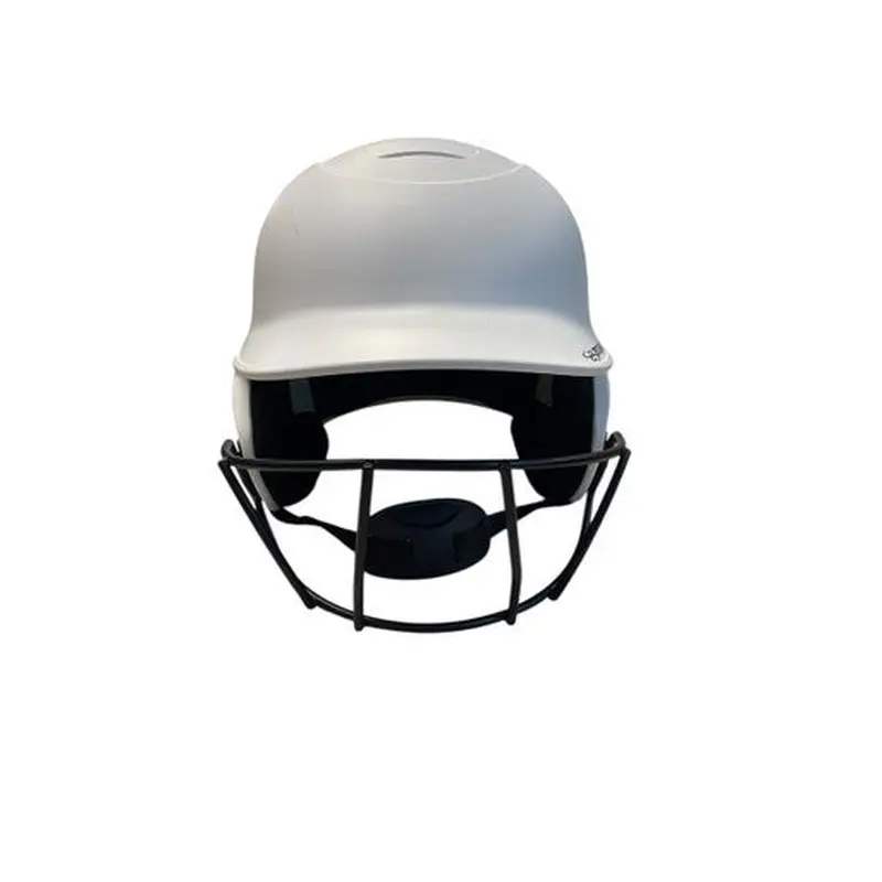 Used BoomBah BBHDR Batting Helmet w/Mask White M/L 11706-S000354207